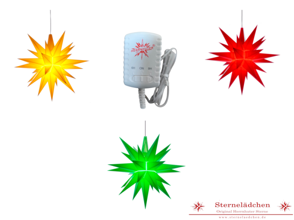 Sterne-Set A1e gelb/grün/rot